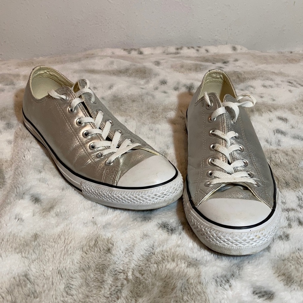 Converse all star silver sneakers size 11.5 men’s